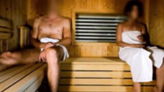 GentlyPerv - Flashing and gets hanjob in sauna