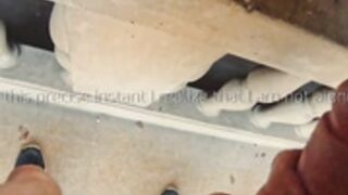 GentlyPerv - Flashing girl in abandoned church