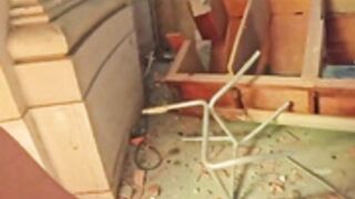 GentlyPerv - Flashing girl in abandoned church