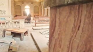 GentlyPerv - Flashing girl in abandoned church