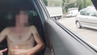 GentlyPerv - Car handjob from married woman