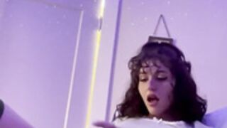 Trans Summertimejames Cumshot on her Bed