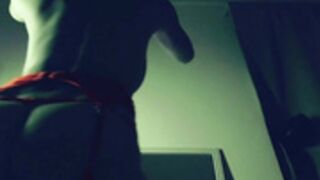 blissense camshow with lights and red lingerie