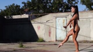 ballerina toned legs