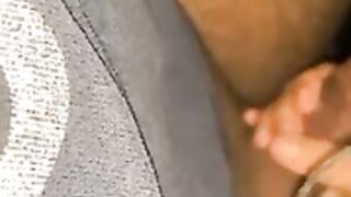 Asian webslut sucking in car