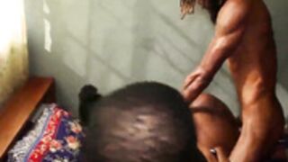 African BF Cries 2 Stranger fucking his Ebony GF 2