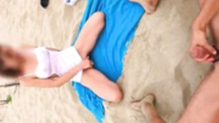 GentlyPerv meets Misssexyroom at the beach and fuck