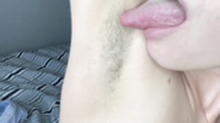 Alexandra Ivers Masturbates while Licking her Armpits
