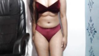 Sharma_Tanvi lingerie change & dance naked part 2