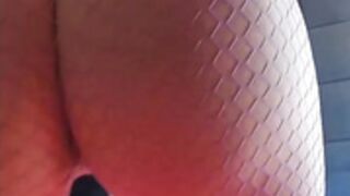 CoCo Austin Purple Fishnet Ass Shaking