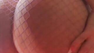 CoCo Austin Purple Fishnet Ass Shaking