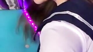 Ellie Leen schoolgirl suck and fuck