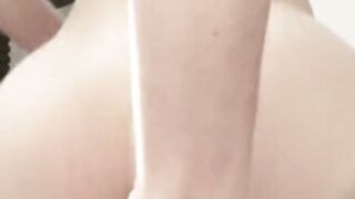 Allie0t stuffs ass with curved dildo (OnlyFans)