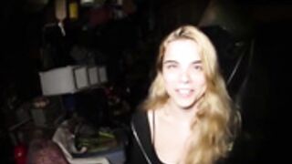 Cloe Parker blowjob and facial in neighbors barn