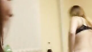 Young russian bitch  Kristina and Alina with Samara