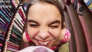 Pavlovswhore facial in bookstore