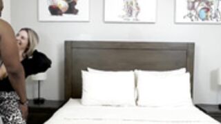 white wife gets that bald pussy smeared bbc