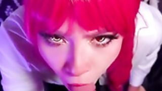 Makima blowjob lovingeli