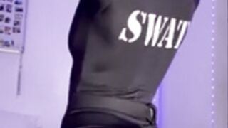 Grace charis swat outfit strip