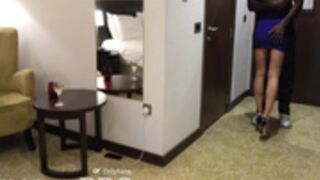 WifeLovesBBC Fucked by BBC in Blue Mini Dress