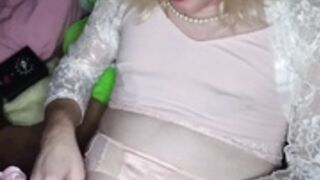 SalivatingSub Sums through chastity with Fuckingmachine