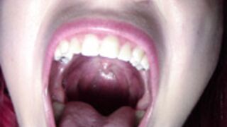 Mouth and throat exploration with Lucy