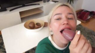 Ema novak Facial and Cum swallow. In need of full video