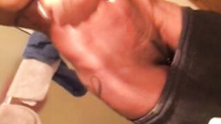 rIPPED EBONY DANCER TURNED STRIPPER ABS PUNCHING