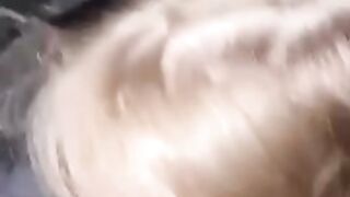 Young blonde deepthroats