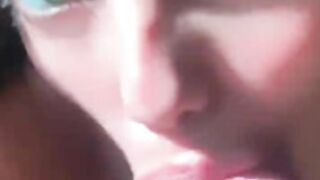 Green Eyed Slut Sucks and Swallows in Shower
