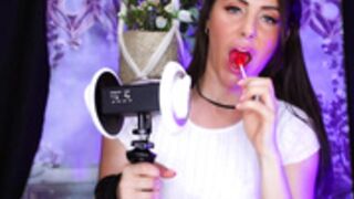 Angelique asmr ear licking 2