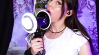 Angelique asmr ear licking 2