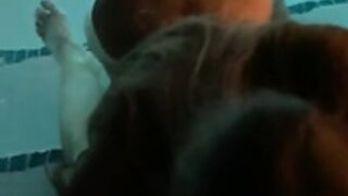 Khloe-K pool suck fuck and facial