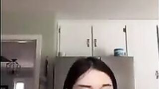 naked in a onsie coustume on tiktok live nipslip