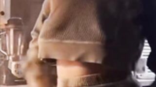 Accidental Braless nipslip flash on tiktok
