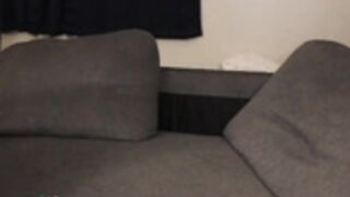 dildo and squirt on the couch