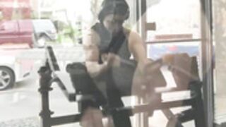 Strong girl arm workout