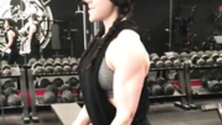 Strong girl arm workout