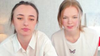 stay_the_night Lesbian cuffs collar spanks hand & belt