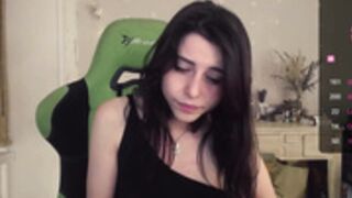 selina_levin in black underwear and oil show