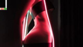 Tessarosse neon show change into bikini on 30 Apr 2023