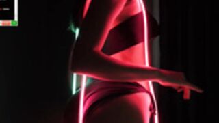 Tessarosse neon show change into bikini on 30 Apr 2023