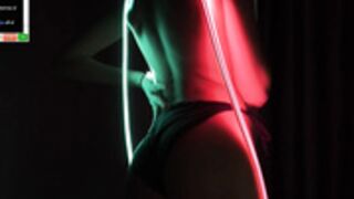 Tessarosse neon show change into bikini on 30 Apr 2023