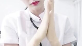 chinese nurse nylon feet joi