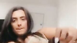 Girl Stroking pussy