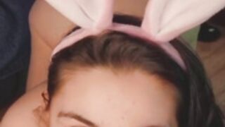 Bunny getting gagged