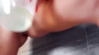 Stunning Girl Drinking Her Pee