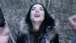 fur hood puffy jacket 37