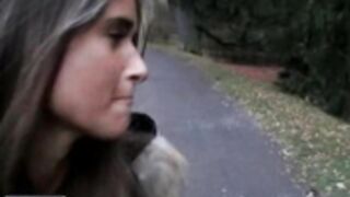 fur hood puffy jacket 34