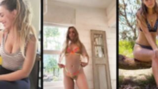 Casual and hot unknown blonde slut